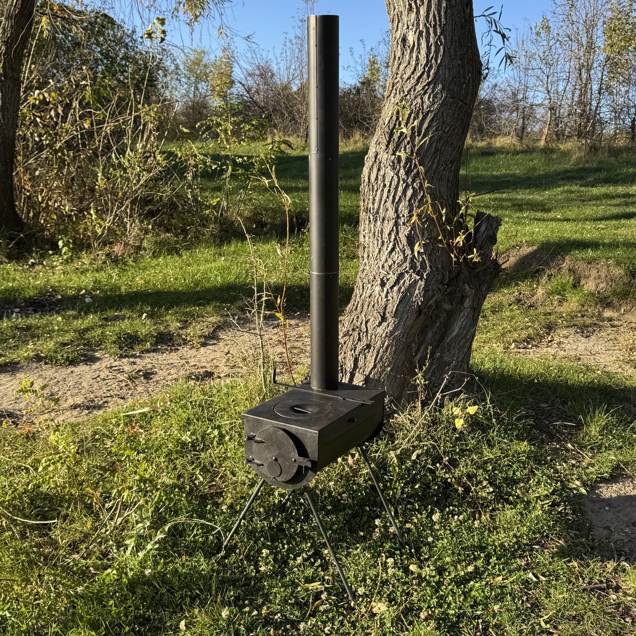 Буржуйка Трансформер из стали 2,2 мм, для отопления 30кв. метров